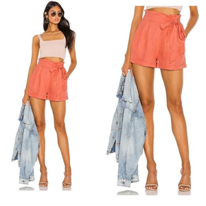 1. State Cuffed Hem‎ Tie Waist Linen Short